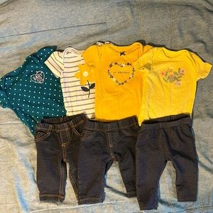 Carters girl clothing lot